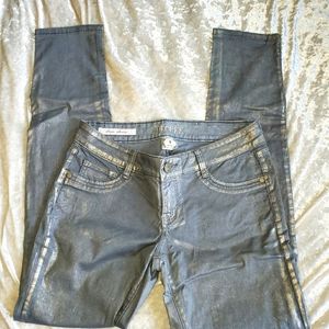 Decree metallic skinny jeans